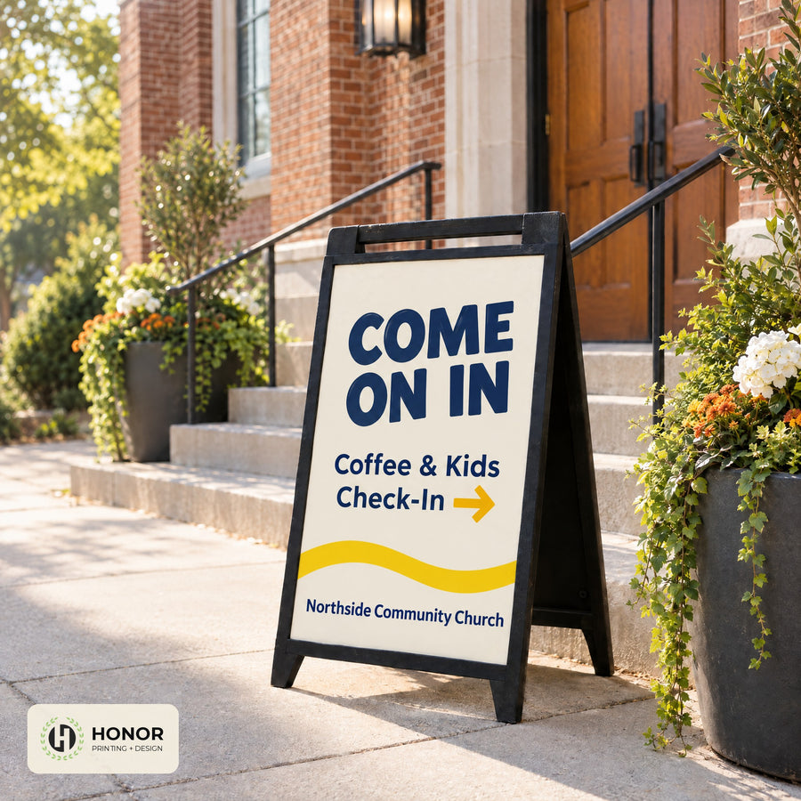 A-Frame Sidewalk Sign