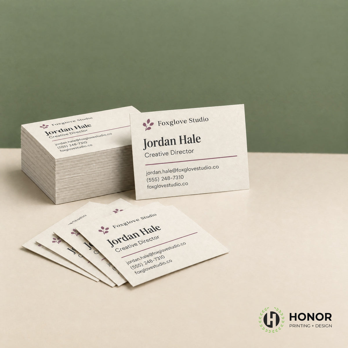 Business cards for a church — Honor Printing + Design