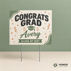 Personalized graduation yard sign — Honor Printing + Design