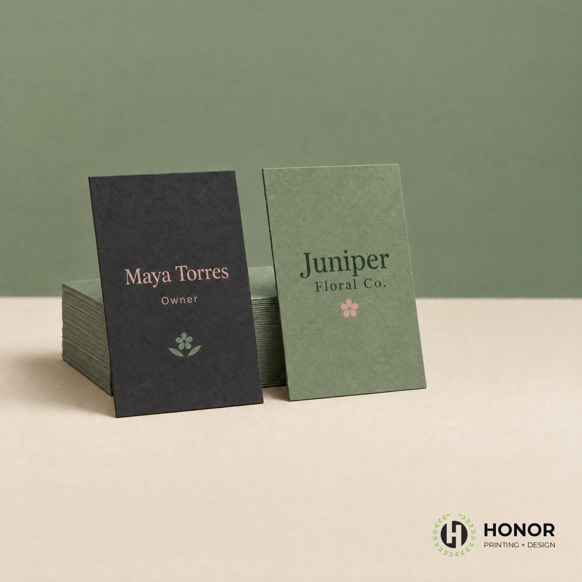Standard business cards for a church — Honor Printing + Design